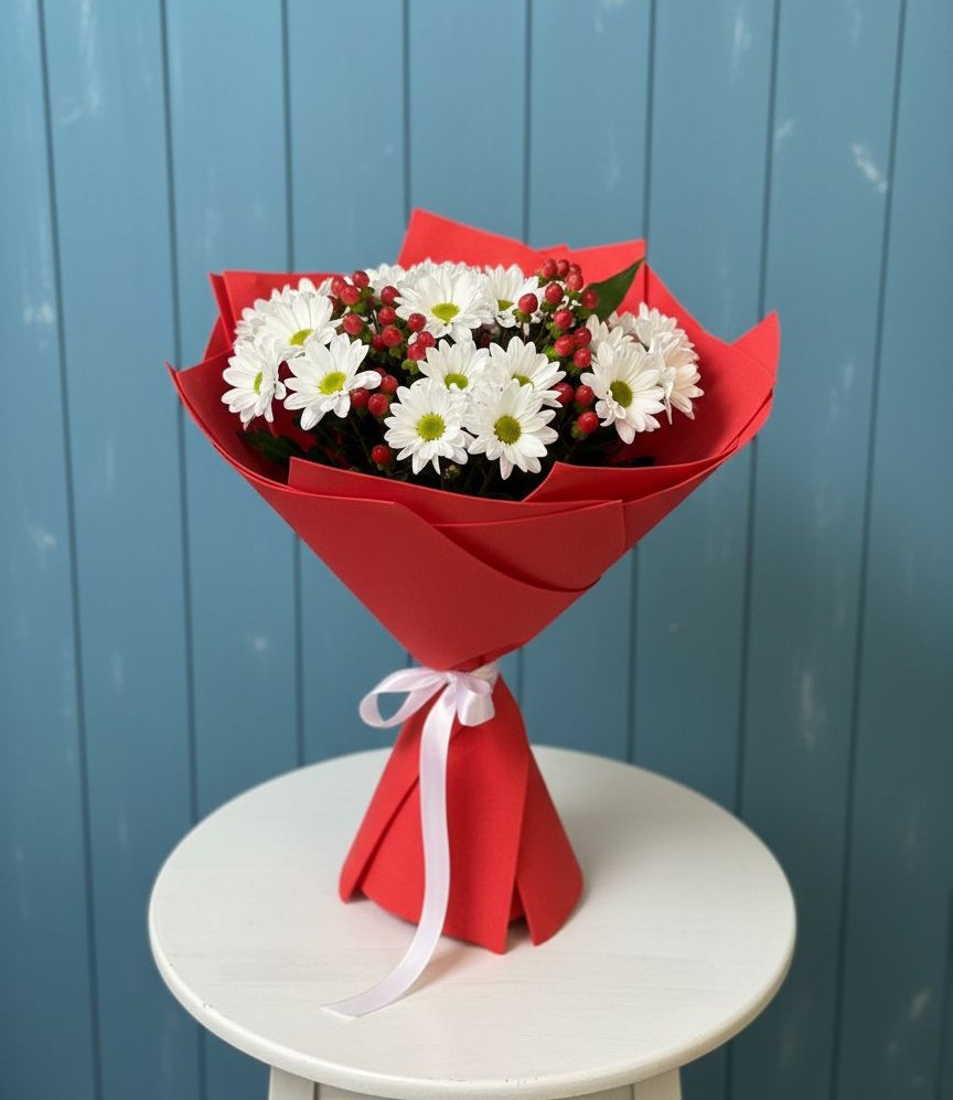 Букет цветов из: Хризантемы в Мамедкалу