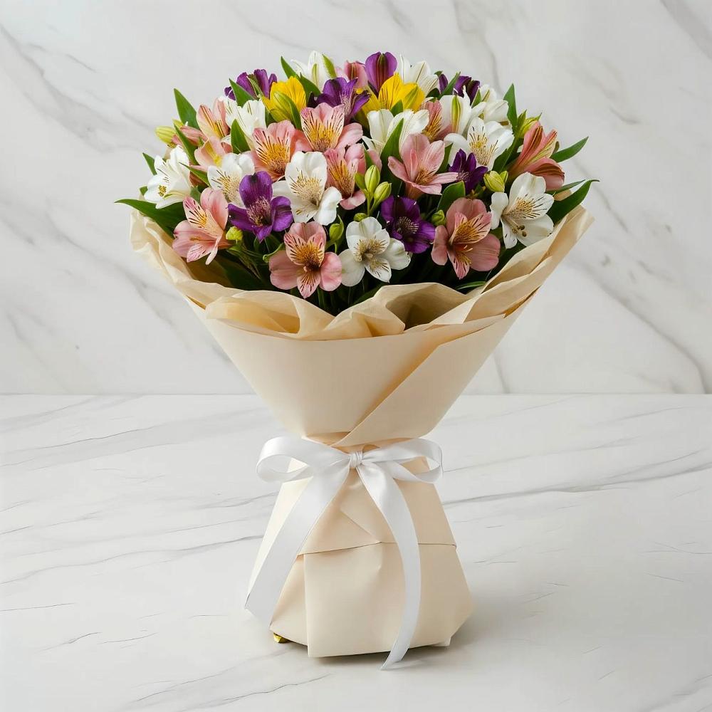 Букет цветов из: Альстромерии в Мамедкалу