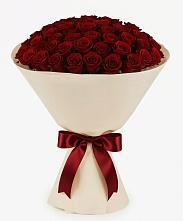 Букет 101 Бордовая роза Блэк Бакарра в Мамедкалу