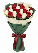 Букет Микс из красных и белых роз #REPLACE_PRED# Мамедкалу