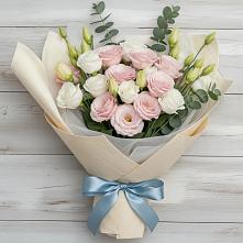 Букет цветов из:  Лизиантусы в Мамедкалу