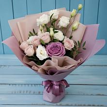 Букет цветов из:  Розы и Лизиантусы #REPLACE_PRED# Мамедкалу