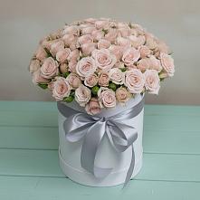 Цветочная композиция из Розы в шляпной коробке #REPLACE_PRED# Мамедкалу