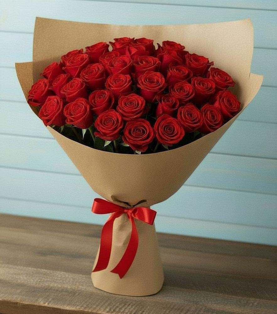 Букет Красные розы Милано в Мамедкалу