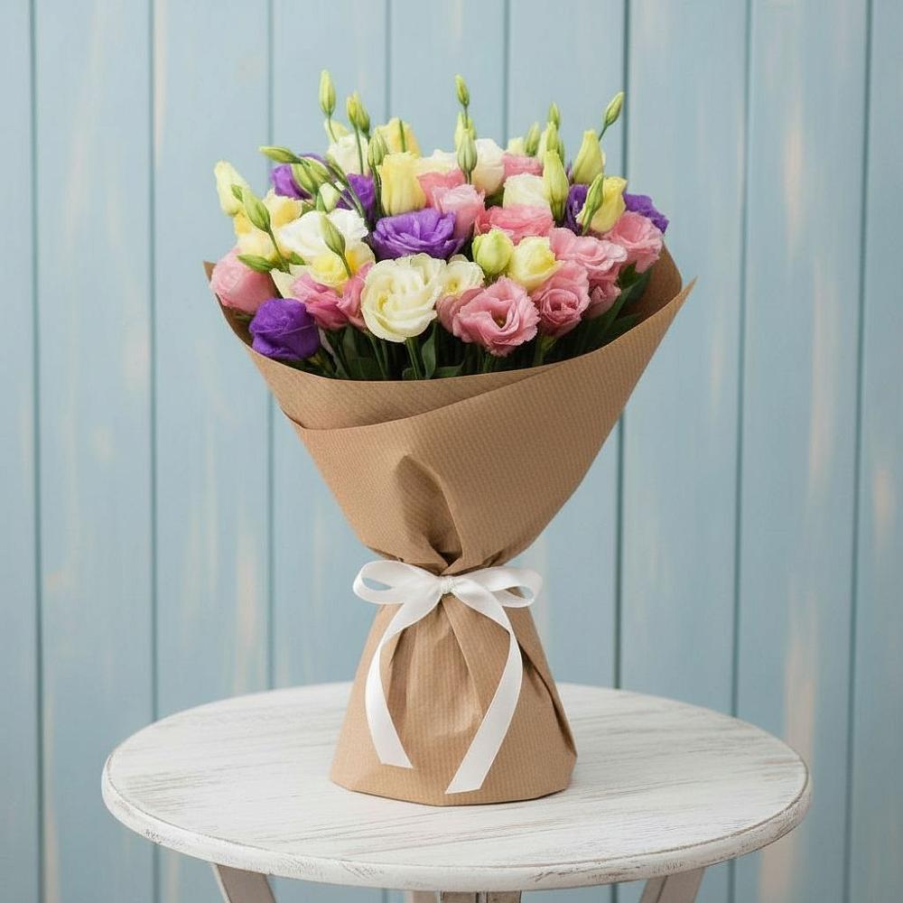 Букет цветов из: Лизиантусы в Мамедкалу