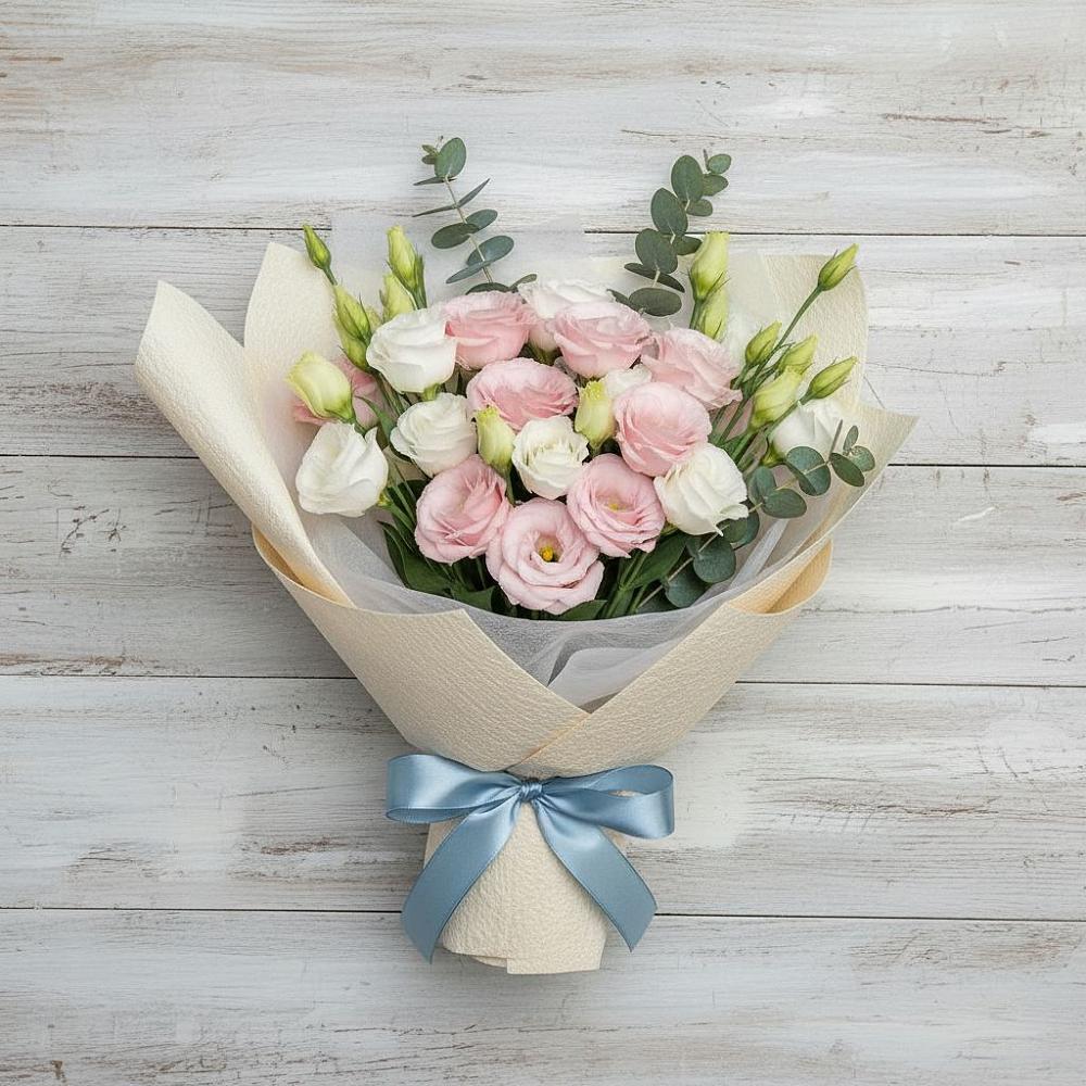 Букет цветов из: Лизиантусы в Мамедкалу